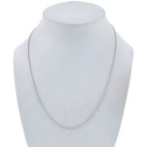 Vintage NC Sterling Silver 925 1.3mm Rope Chain Necklace 18"